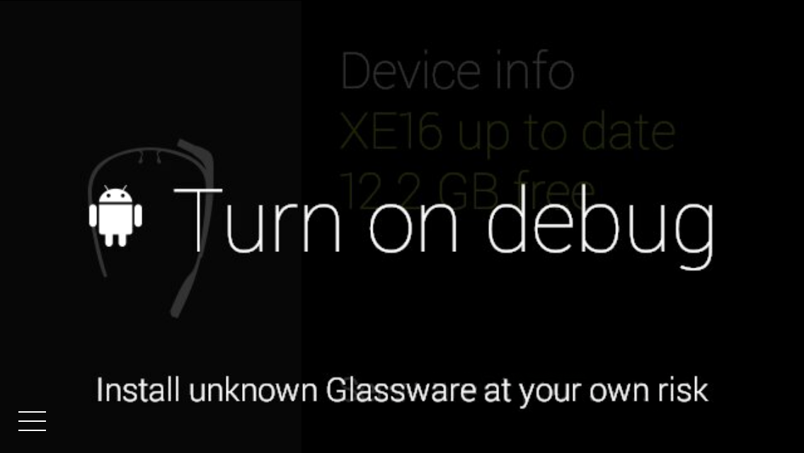 Google Glass Debug