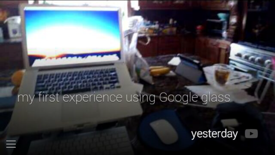 Google Glass YouTube